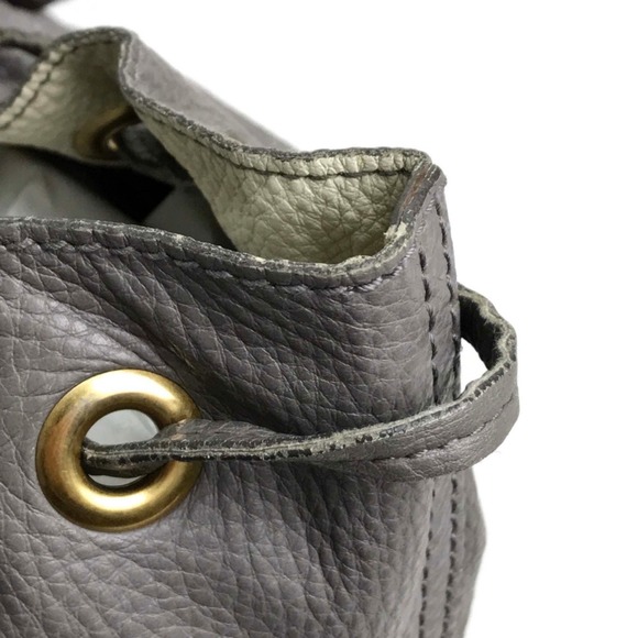 Yves Saint Laurent reversible Bag Shoulder Bag Tote Bag Charcoal Gray Based - Picture 6 of 10